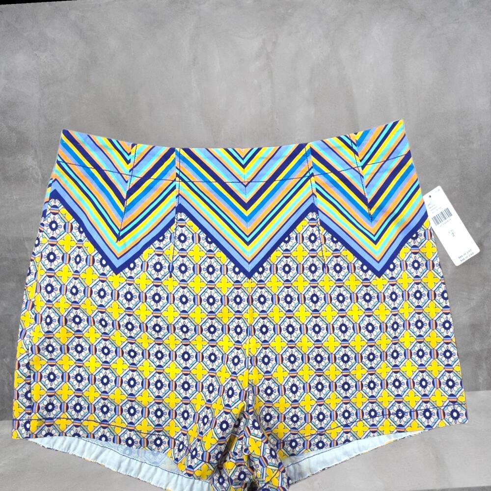 NWT Maeve Anthropologie High Rise Geometric Chevron Shorts